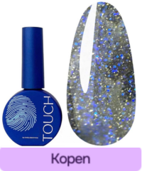 Hybride top Touch Twinkle Top 05 transparant met blauwe glitter en reflecterende glans 13 ml